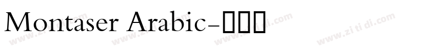 Montaser Arabic字体转换